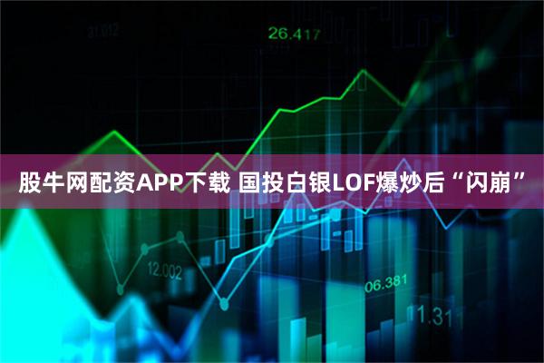 股牛网配资APP下载 国投白银LOF爆炒后“闪崩”